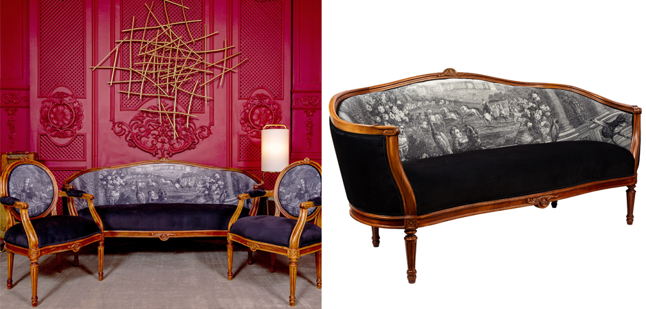 Диван Black and White Versailles Sofa Диван Black and White Versailles Sofa - Loft-Concept в Самаре