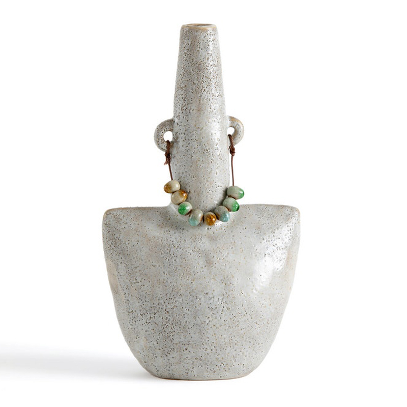 Ваза Ceramic Vase Beads On The Ears Бежевый в Самаре | Loft Concept 