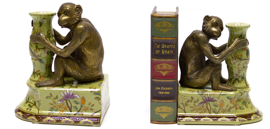 Держатель для книг Bronze Monkeys Держатель для книг Bronze Monkeys - Loft-Concept в Самаре