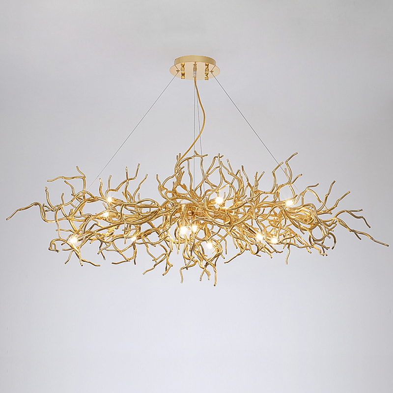 Люстра Felicite Long Gold Branches Chandelier Золотой в Самаре | Loft Concept 