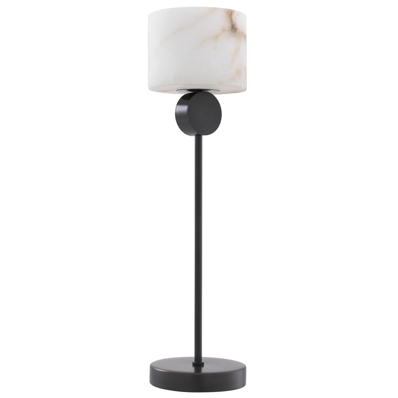 Настольная лампа Eichholtz Table Lamp Etruscan Bronze Темная бронза Белый в Самаре | Loft Concept 