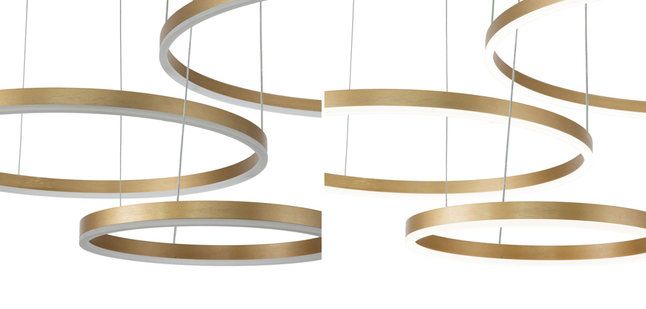 Подвесной светильник Neo Circles Triple Gold Подвесной светильник Neo Circles Triple Gold - Loft-Concept в Самаре