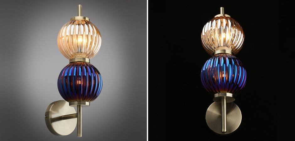 Бра Shell Beads с цветным стеклом Бра Shell Beads с цветным стеклом - Loft-Concept в Самаре