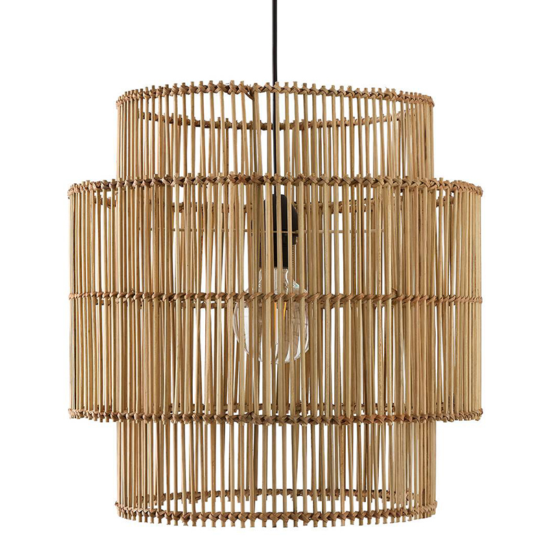 Подвесной светильник Larsen Wicker Bamboo Бежевый в Самаре | Loft Concept 