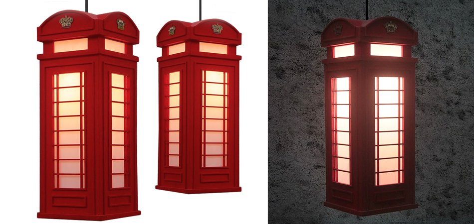 Подвесной светильник London Phone Booth Pendant - Loft-Concept в Самаре