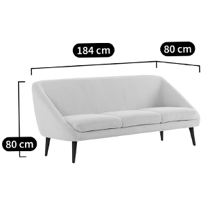 Трехместный диван с обивкой из велюра Belanger Sofa в Самаре