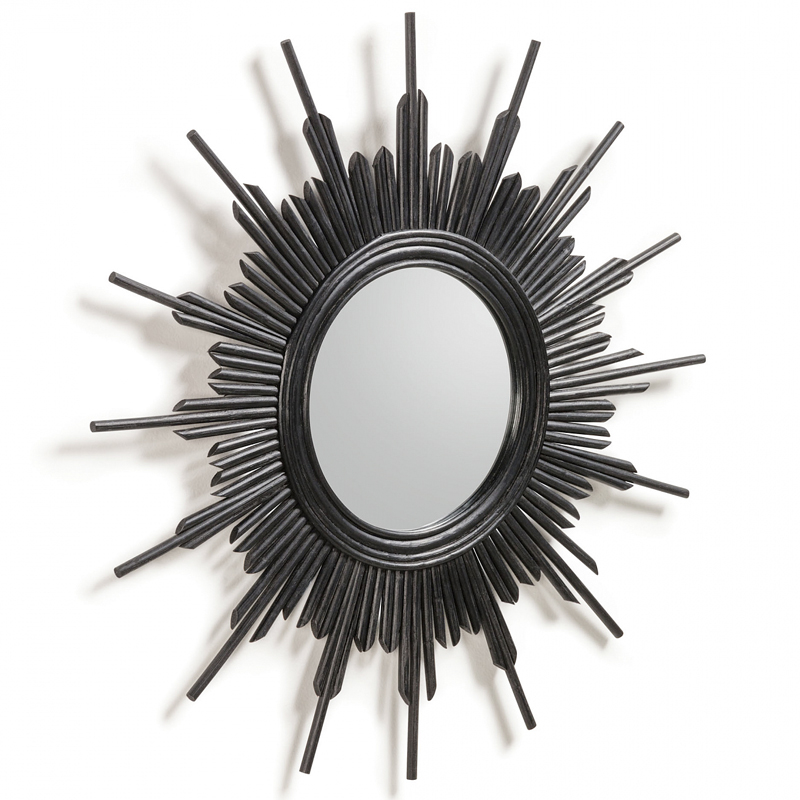 Зеркало черное солнце Mirror black sun Черный в Самаре | Loft Concept 