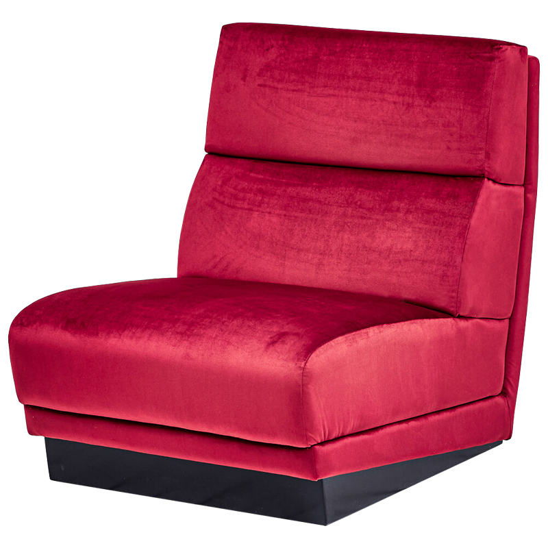 Кресло Berkeley Chair Crimson Малиновый (Crimson) Черный в Самаре | Loft Concept 