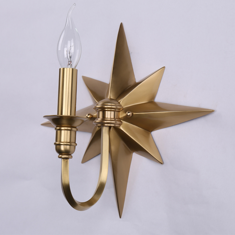 Бра Base Star Wall lamp Single Латунь в Самаре | Loft Concept 