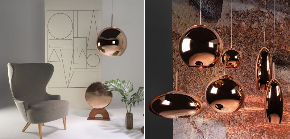 Люстра Tom Dixon Copper Wide Pendant Lamp Люстра Tom Dixon Copper Wide Pendant Lamp - Loft-Concept в Самаре