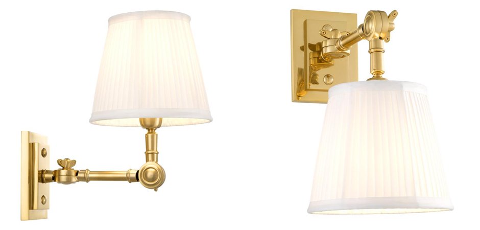 Бра Wall Lamp Wentworth Single Gold+White Бра Wall Lamp Wentworth Single Gold+White - Loft-Concept в Самаре