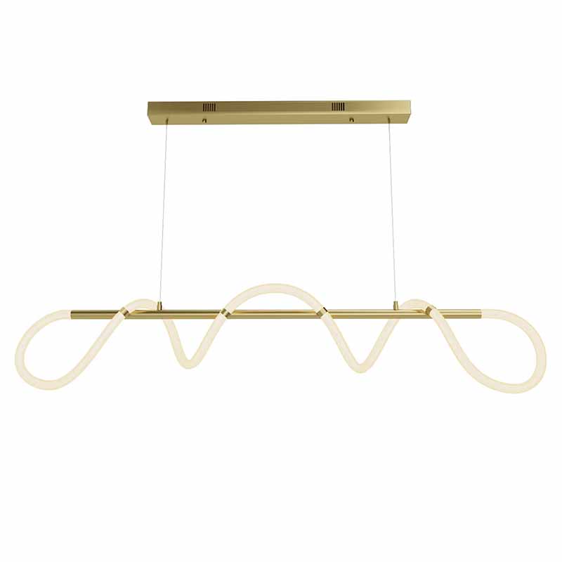 Люстра Luke Lampco Tracer Chandelier Gold Line Белый Золотой в Самаре | Loft Concept 