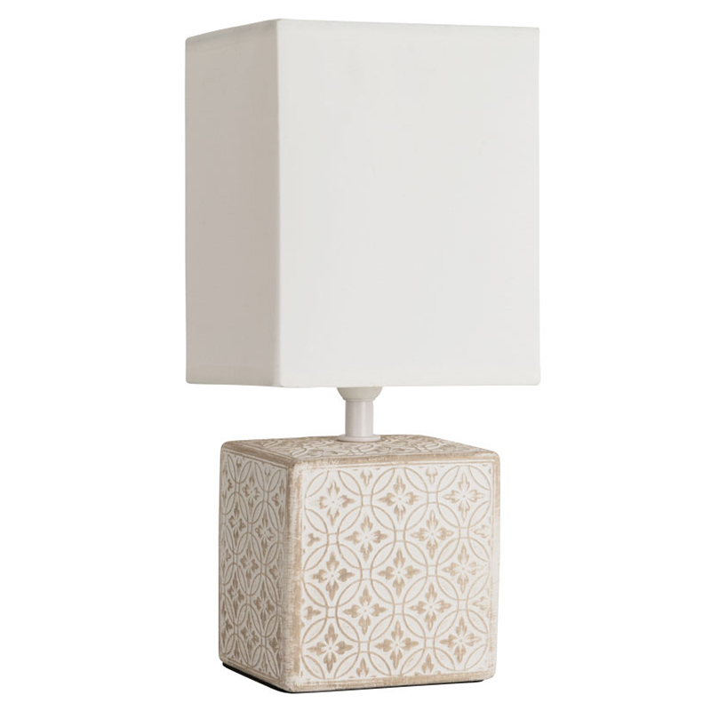 Настольная лампа Дизайнерская Lazio Ivory Table Lamp ivory ( слоновая кость ) в Самаре | Loft Concept 