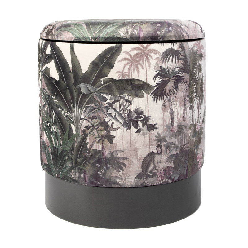 Пуф PUF Jungle Print rainforest Мульти Черный Пуф PUF Jungle Print rainforest Мульти Черный в Самаре | Loft Concept