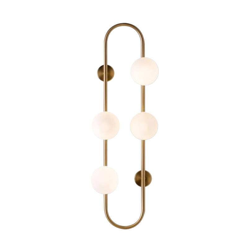 Бра HOOP WALL Lamp Gold 4 Золотой Белый в Самаре | Loft Concept 