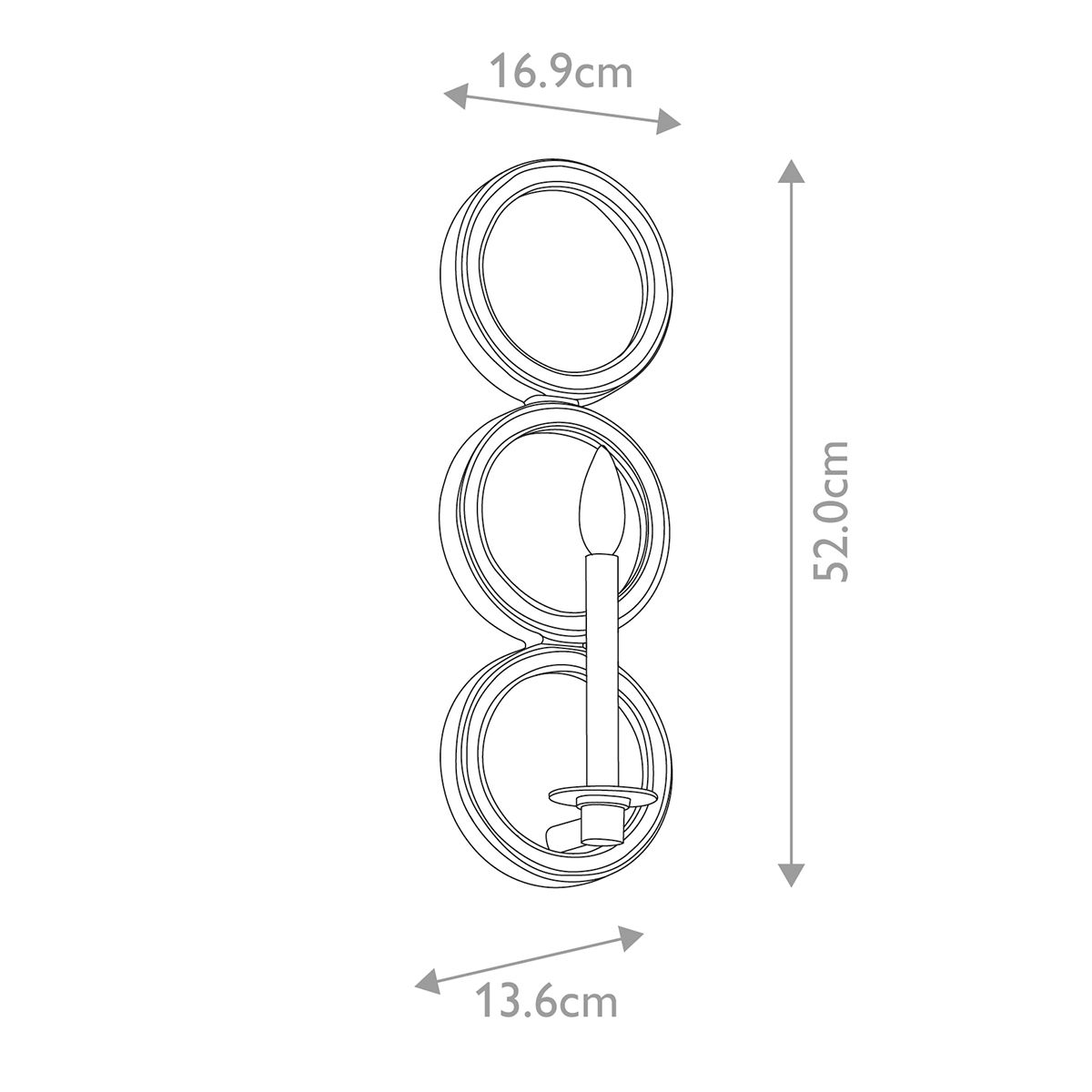 Бра в виде трех круглых зеркал Kichler в Самаре