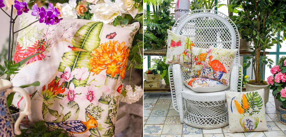 Декоративная подушка White Heron and Hoopoe Pillow Декоративная подушка White Heron and Hoopoe Pillow - Loft-Concept в Самаре