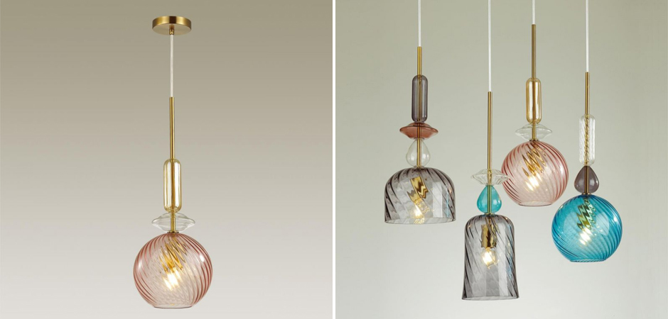 Подвесной Geometry Glass Розовый Подвесной Geometry Glass Розовый - Loft-Concept в Самаре