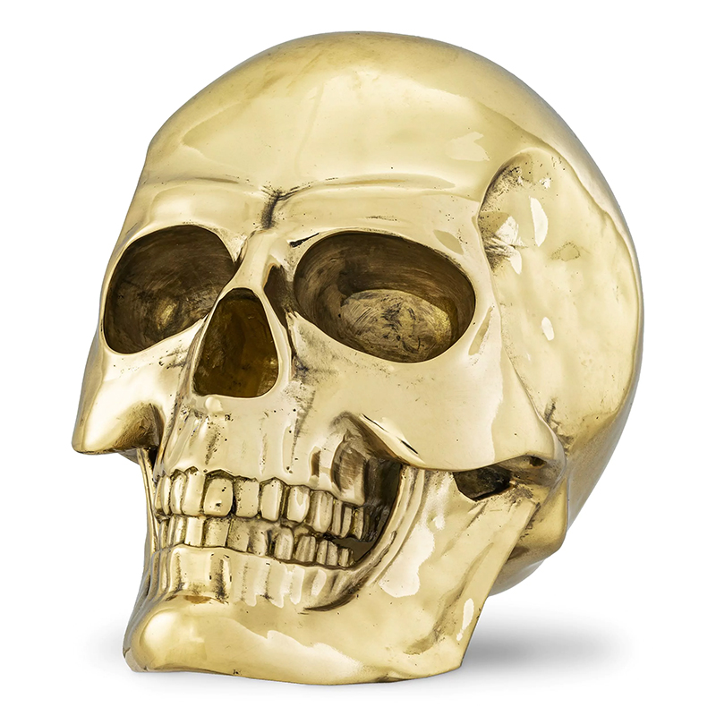 Статуэтка Philipp Plein Gold Skull Element Золотой в Самаре | Loft Concept 