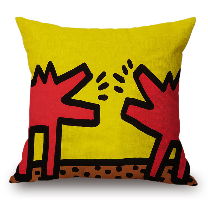 Подушка Keith Haring 1 Мульти в Самаре | Loft Concept 