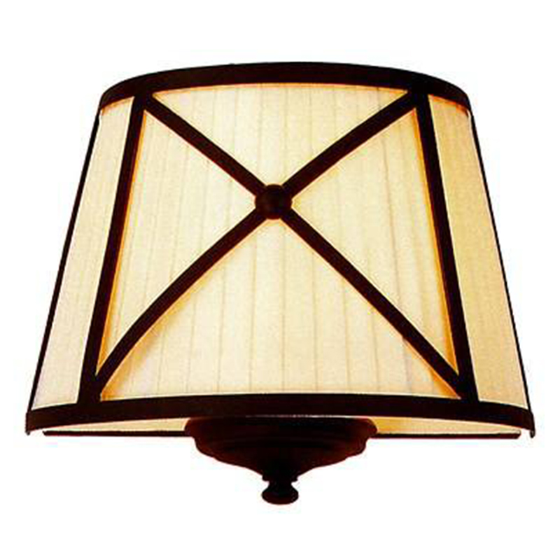 Бра Provence Lampshade Light Brown Wall Lamp Коричневый Бежевый в Самаре | Loft Concept 