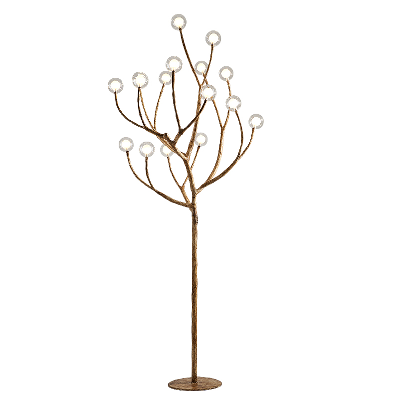 Торшер Tree branch Floor lamp Коричневый Белый в Самаре | Loft Concept 