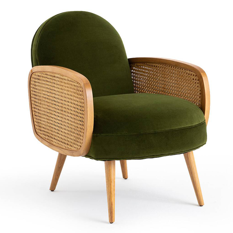 Кресло Morten Wicker Green Armchair Зеленый в Самаре | Loft Concept 