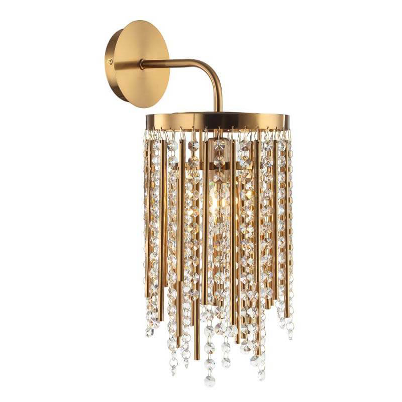 Бра Crystal Wind Chimes Bronze Wall Lamp Бронза Прозрачный в Самаре | Loft Concept 