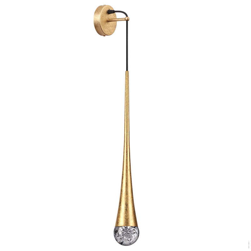 Бра Golden Drop Lamp Золотой Прозрачное Стекло в Самаре | Loft Concept 