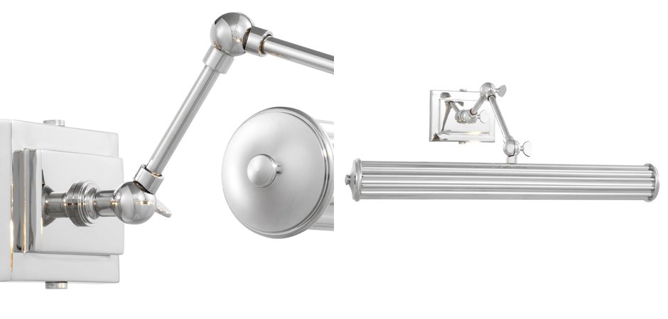 Бра Eichholtz Wall Lamp Luca L Nickel - Loft-Concept в Самаре