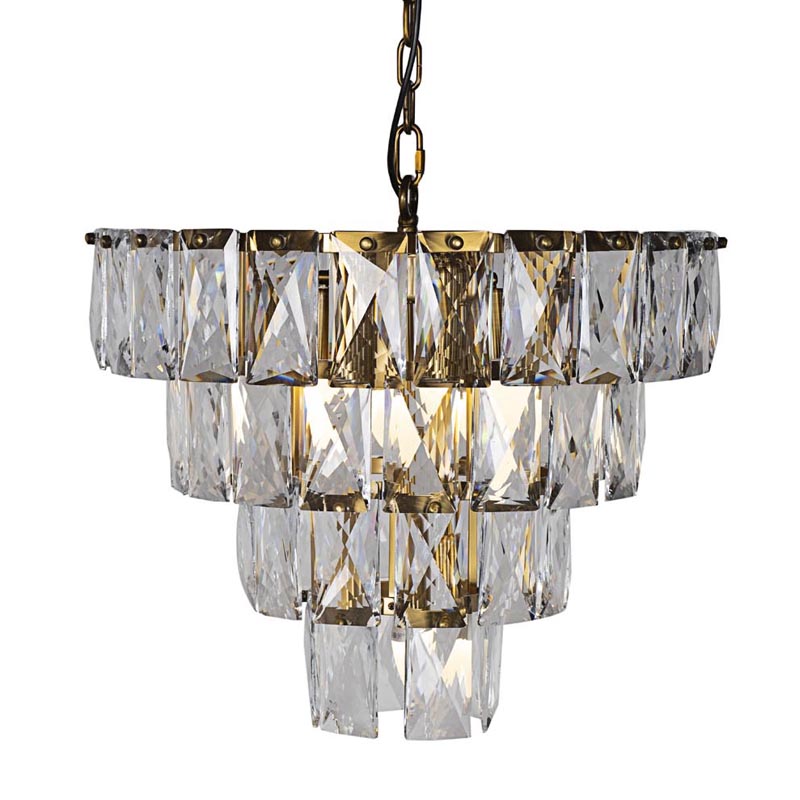 Люстра Tiers Crystal Light Chandelier brass 7 Латунь в Самаре | Loft Concept 