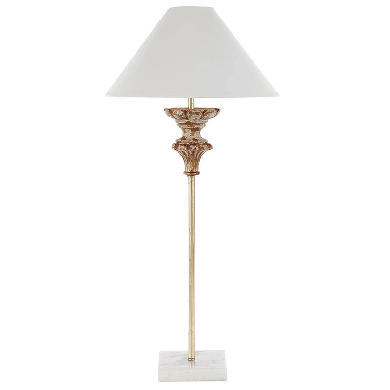 Настольная лампа Gilbert Provence Table lamp Белый Коричневый винтаж в Самаре | Loft Concept 