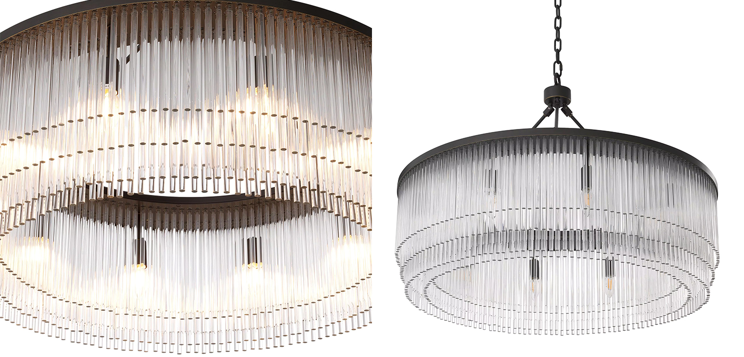 Люстра Eichholtz Chandelier Hector L Bronze - фото