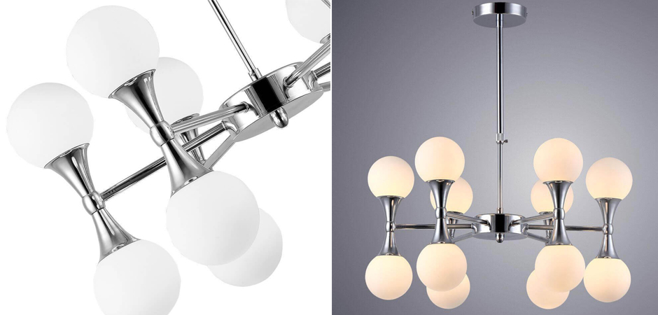 Люстра Ball Valley Chandelier Chromium 12 Люстра Ball Valley Chandelier Chromium 12 - Loft-Concept в Самаре