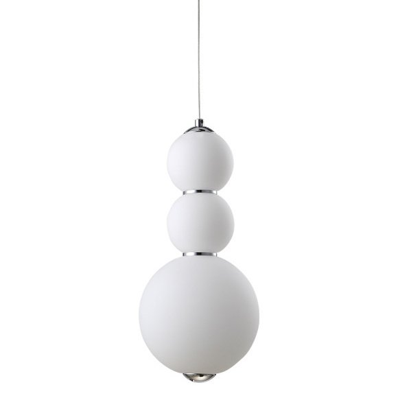 Люстра PEARLS Suspension Pendant Lamp D Белый Хром в Самаре | Loft Concept 