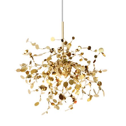 Люстра Terzani Argent Suspension Pendant lamp 40 Gold Глянцевое золото в Самаре | Loft Concept 