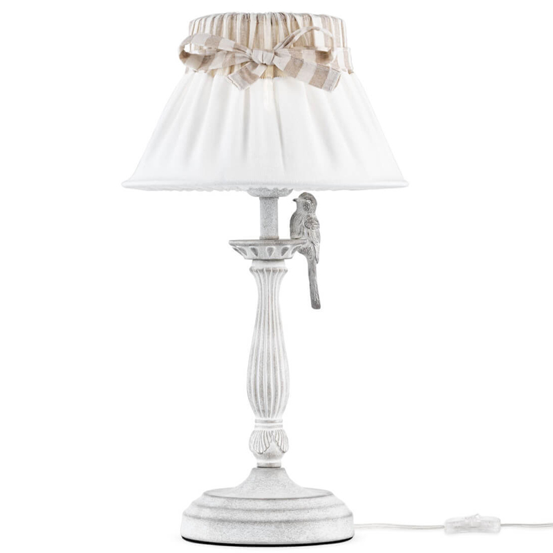 Настольная лампа Refined Provence Table lamp Белый Бежевый в Самаре | Loft Concept 