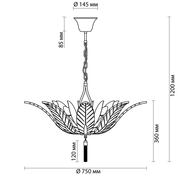 Люстра Glass Petals Chandelier 75 в Самаре