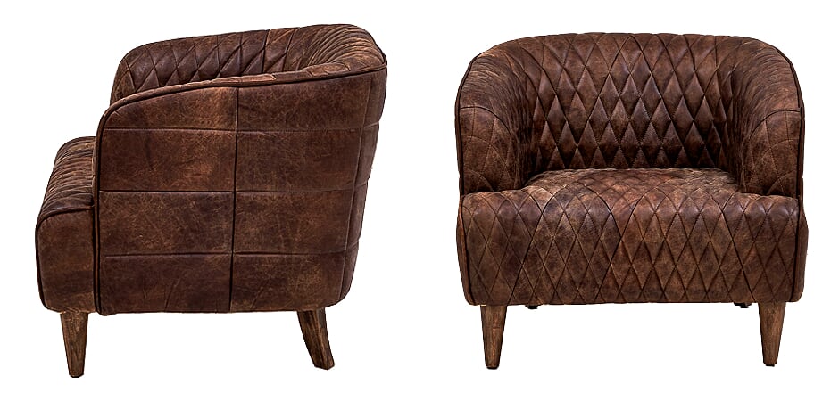 Philadelphia Armchair Кресло из Коричневой Винтажной Кожи Philadelphia Armchair Кресло из Коричневой Винтажной Кожи - Loft-Concept в Самаре