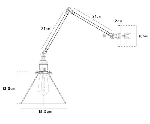 Бра Gloce Cone Shade Loft Industrial Red в Самаре