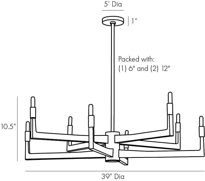 Люстра Arteriors GRIFF CHANDELIER в Самаре