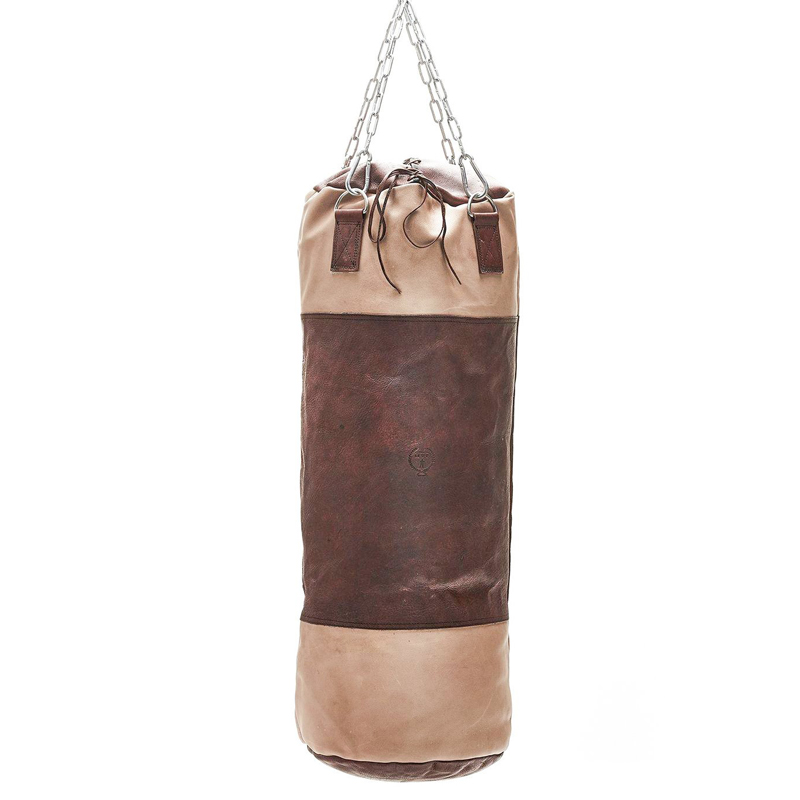 Боксерская груша BROWN LEATHER HEAVY PUNCHING BAG Коричневый Бежевый в Самаре | Loft Concept 