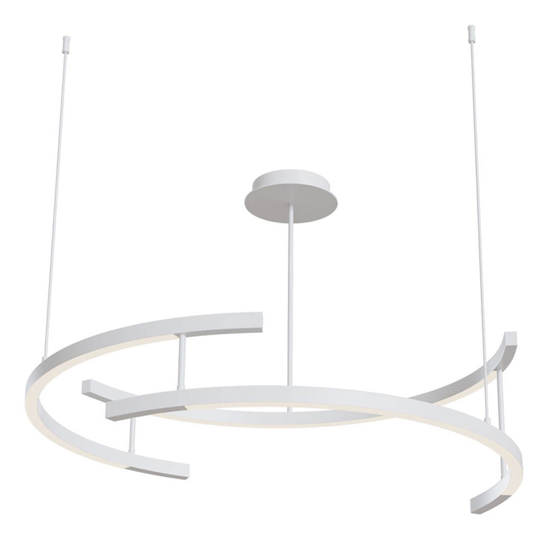 Люстра Smeragde Light Chandelier white arcs Белый в Самаре | Loft Concept 