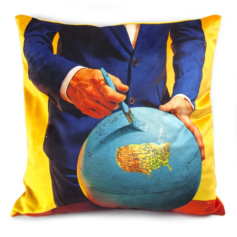 Подушка Seletti Cushion Globe Design Toiletpaper Мульти в Самаре | Loft Concept 