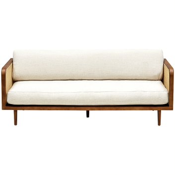 Диван Rattan Decor Sofa Ivory ivory ( слоновая кость ) Коричневый в Самаре | Loft Concept 