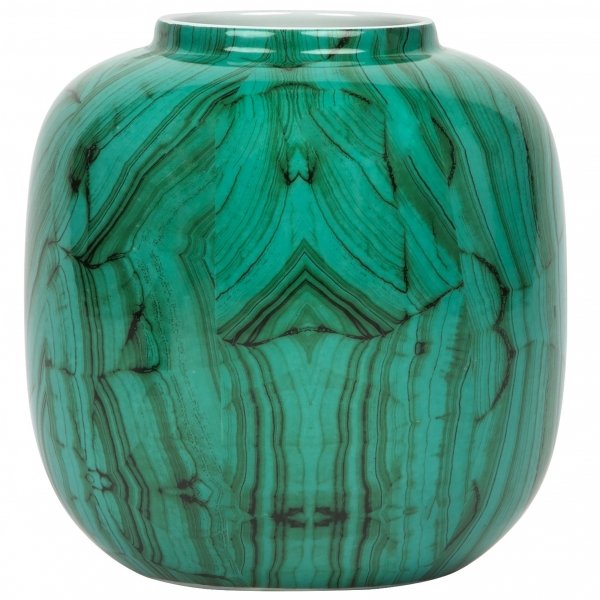 Ваза Malachite Vase Low Малахит в Самаре | Loft Concept 