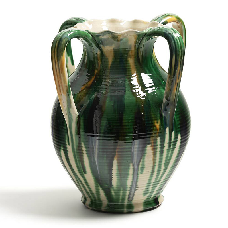 Ваза Faience Vase III Белый Зеленый Желтый Синий в Самаре | Loft Concept 