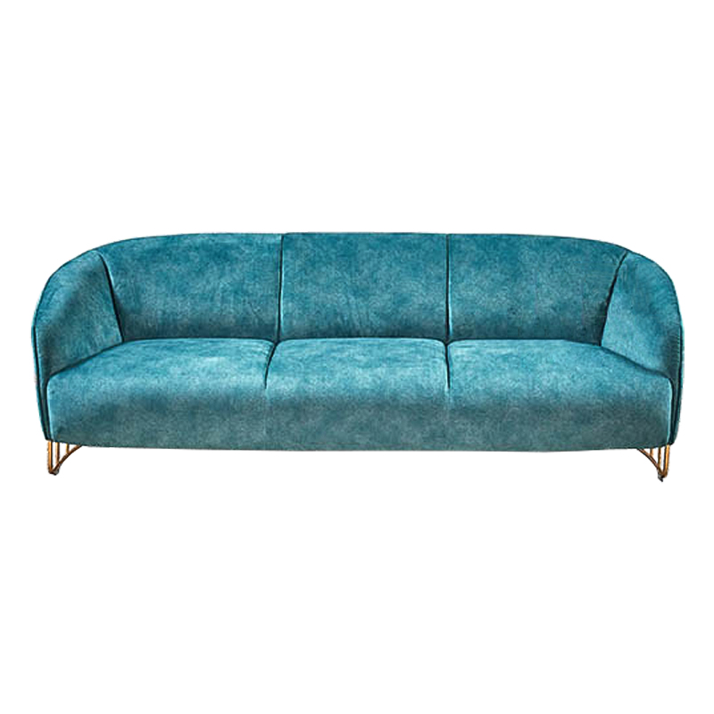 Диван Turquoise Ripples Sofa Бирюзовый Латунь в Самаре | Loft Concept 