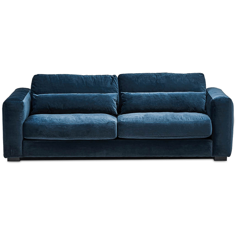 Диван Kleber Sofa blue Темно-синий Черный в Самаре | Loft Concept 