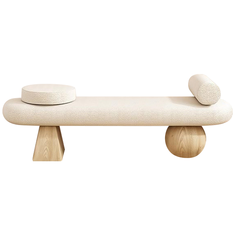 Банкетка Hollie Wooden Forms Bench Бежевый Древесина в Самаре | Loft Concept 